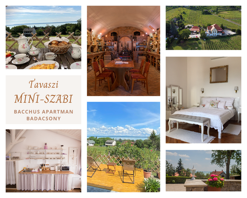 Bacchus Apartman Badacsony akcios MINI SZABI csomag